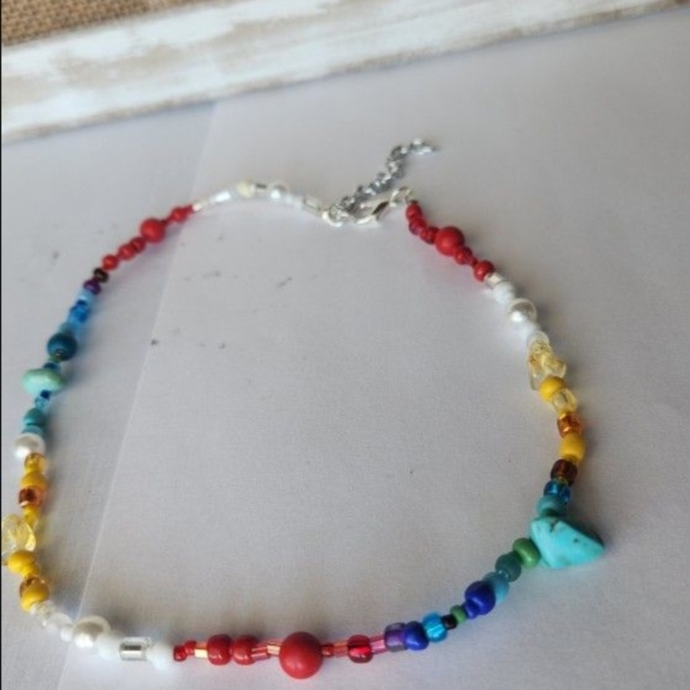 Colorful Beaded Choker